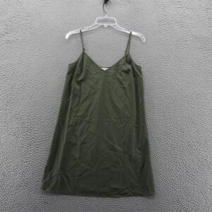 Veronica Beard Olive Green Silk Mini Slip‎ Dress V-Neck Spaghetti Straps NEW